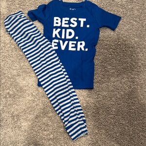 The Children's Place Blue and White Pajama Set